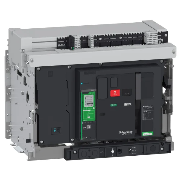 Disjoncteur MasterPacT MTZ2 2000A 20H1 4P 66KA MicroLogic 5.0X Débrochable avec châssis verrou MAN RAC AV/AV