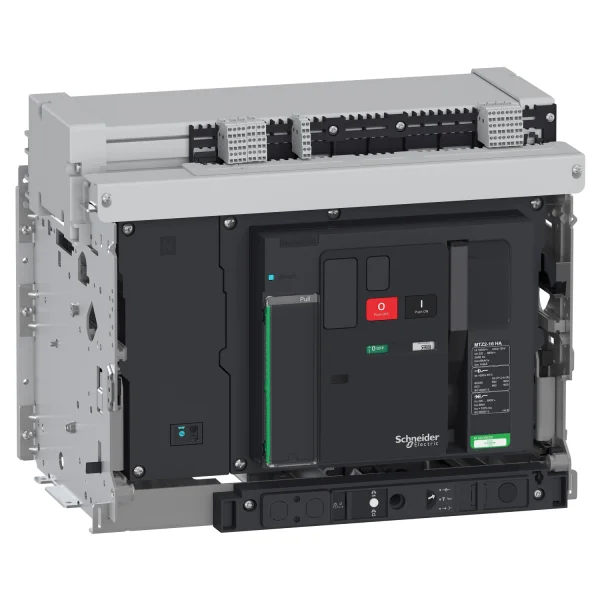 Interrupteur MasterPacT MTZ1 1600A HA 4P 75KA motorisé 230VCA Débrochable Chassis verrou RAC AR V/V