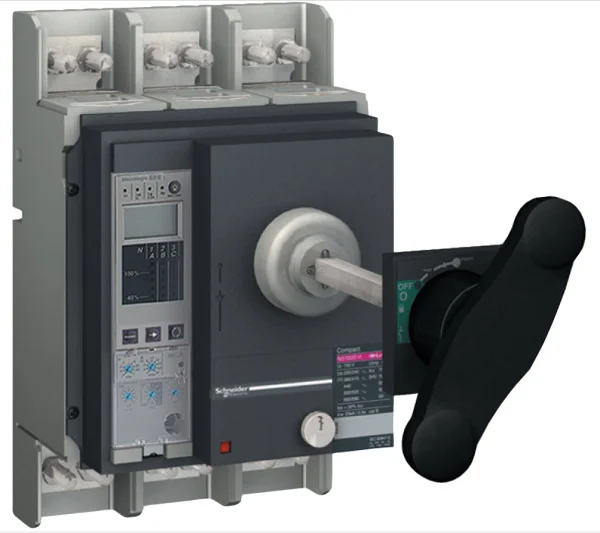 Disjoncteur ComPacT NS800H 4P 70KA 800A MicroLogic 5.0 MANU CMD ROT PR RAC AV/AV